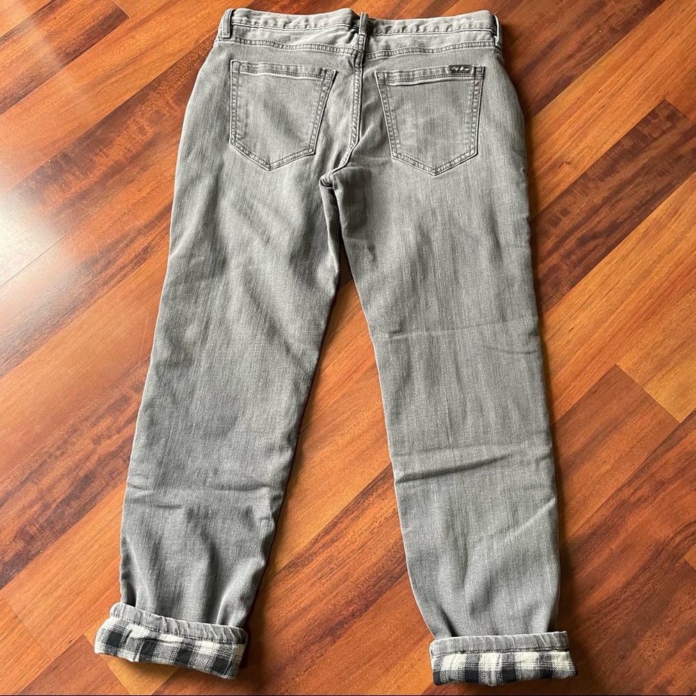 Eddie Bauer Boyfriend Relaxed Women’s Petite 6 inside lined flannel